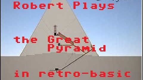 Robert plays Great Pyramid. Vintage classic retro BASIC text adventure only one on ytubes