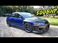 THIS SAVAGE 500BHP FULLY BUILT MITSUBISHI EVO 7 IS NUTS!!