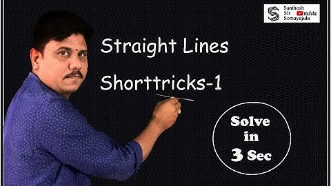 Straight lines short trick