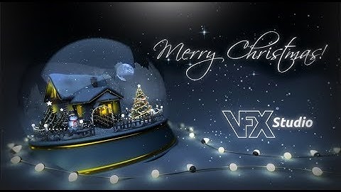 VFXstudio - Christmas Logo Snow Globe Animation
