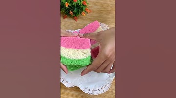 Thumbnail of bolu pelangi 2 telur ekonomis !! takaran gelas