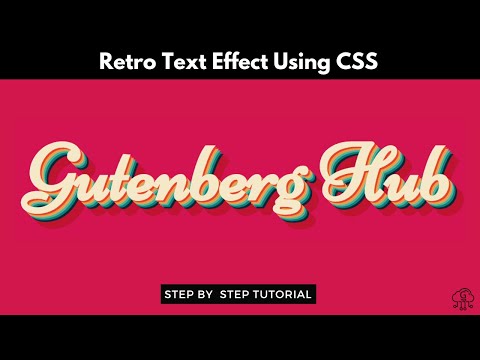 Retro Text Effect in WordPress using CSS | WordPress Tips and Tricks