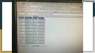 SPTE 274 Presentation Project Excel