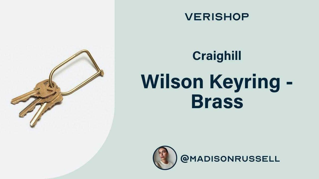 Craighill Wilson Keyring - Brass