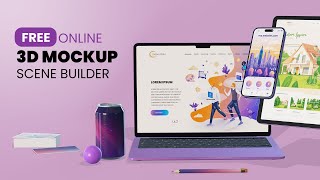 Free Online 3D Mockup Scene Builder - Protoshot