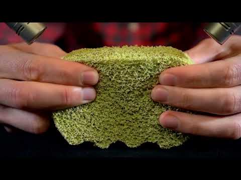 ASMR 1h of Bamboo sponge