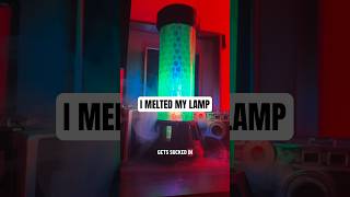 Melted my own lamp! Let’s fix it with physics 📟💿 #cyberdeck #maker #rgblighting #lightingdesign