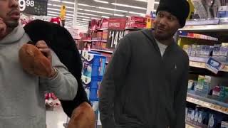 THROWING A BEAR AT PEOPLE IN WALMART 😂😂