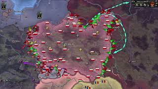 WWII Timelapse but Poland has 1000 more infantry divisions