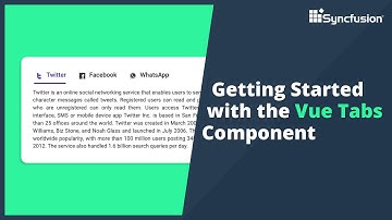 Getting Started with the Vue Tabs Component