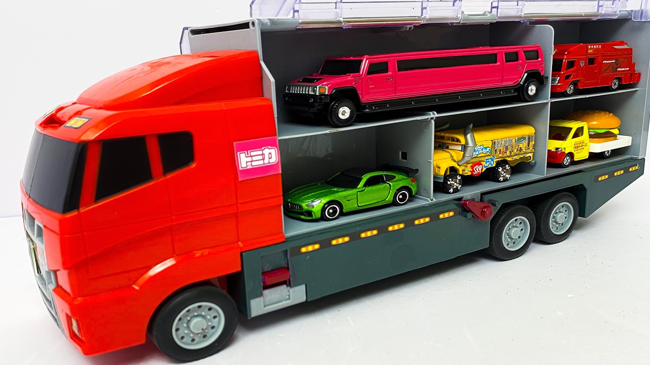 トミカ☆世界の高級な車のミニカーを開封してコンボイへ収納☆ホンダ