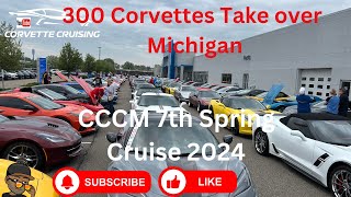 300 Corvettes Take Over Michigan, Spring Cruise 2024