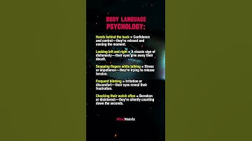👀 5 Body Language Signs That Reveal a Person’s True Feelings | Psychology Facts.....