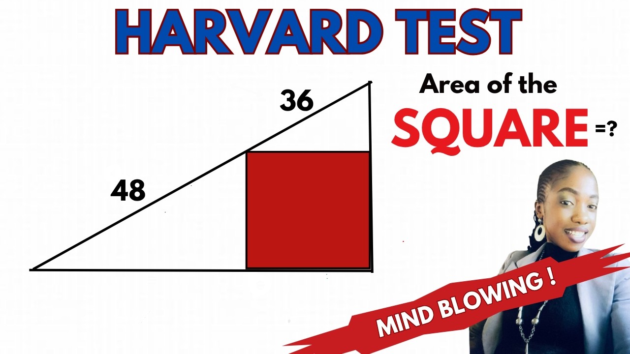How To Solve A Hard Geometry Problem That Stumps Many | Area of Square ...
