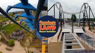 Every BIG Roller Coaster at Flamingo Land 2023 | Front Seat OnRide POVs 4K