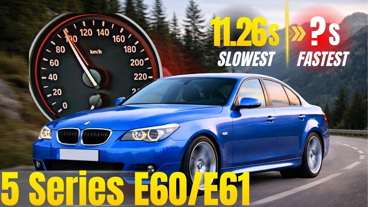 BMW 5 Series E60/E61 0-100 km/h. Acceleration Battle. Which Engine Is The FASTEST?