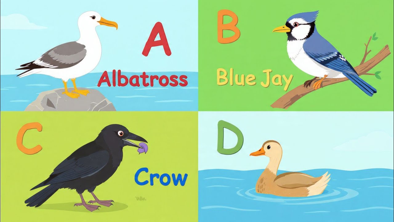 Birds Alphabet Song | ABC Safari Animals 18TH2465 | Nursery Rhyme for Kids | FT Kids Show