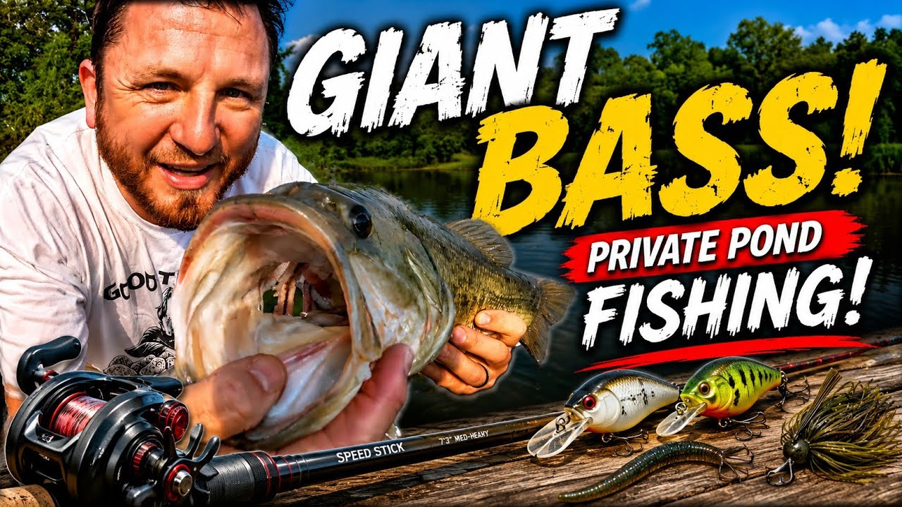 We Got Access to a PRIVATE Lunker Bass Pond! 🎣