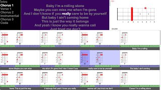 Rollin' Stone - Blake Whiten (play-along for ukulele)