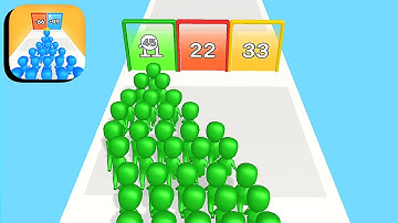 Color Run Crowd ​- All Levels Gameplay Android,ios (Levels 9-11)