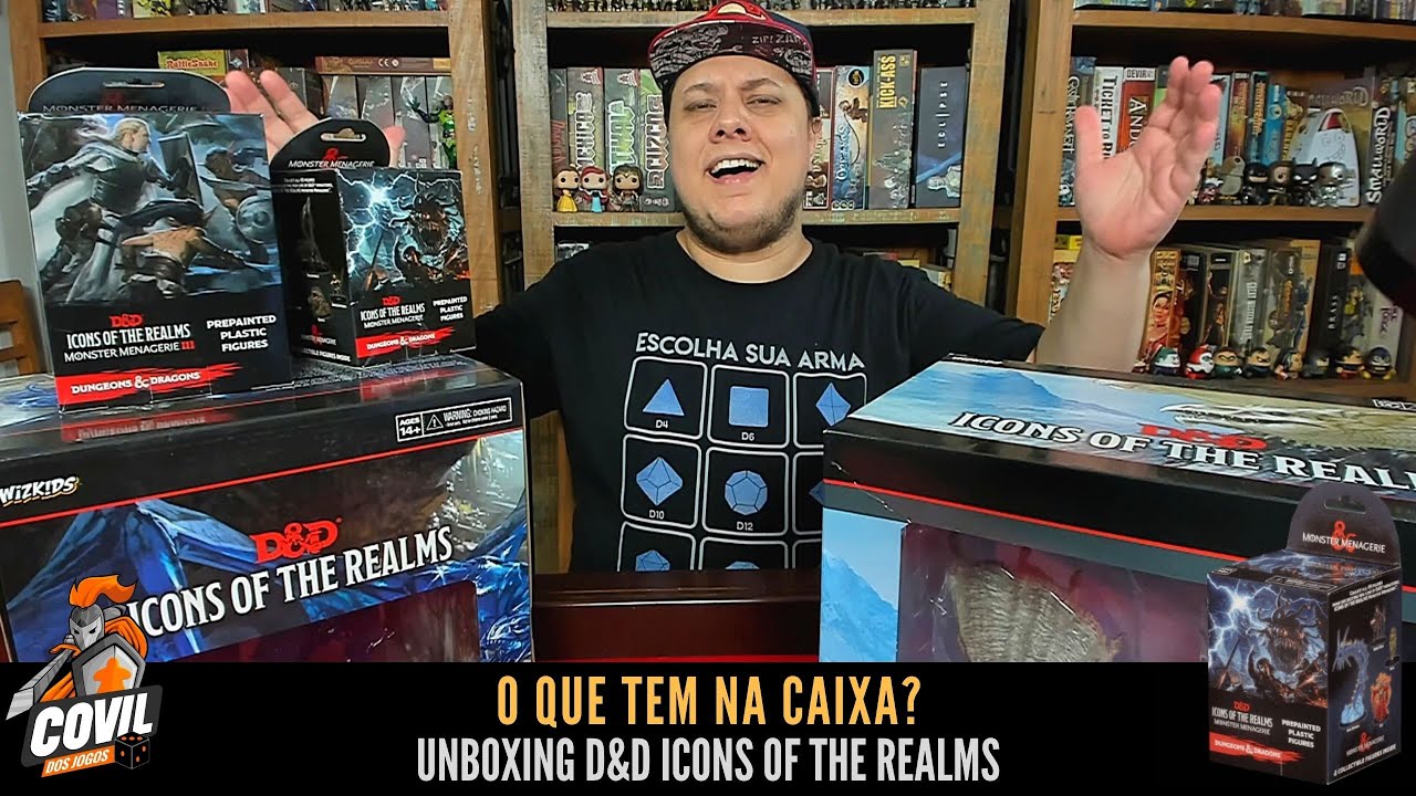 O Que Tem na Caixa? Unboxing D&D Icons of the Realms (Miniaturas D&D)