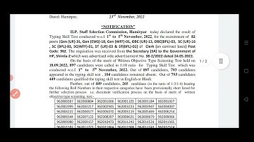 Post Code 962 Clerk Typing Test Result| Also Check Answer Key of Post Code 993, 991, 1001, 996 below