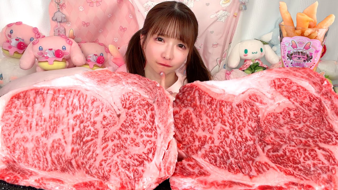 【大食い】ステーキまる飲み【ASMR】