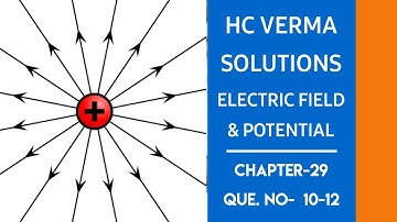 H.C verma solutions class 12|| Ch-29 Electric Field and potential || with detailed calculations