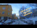 Winter Drive in Beautiful Gothenburg, Sweden : #Snowfall # Relaxing Calm Music # Meditation Music