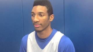 UK Mens Basketball Media Day- Marcus Lee talks about texting Cal about practice and more