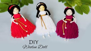 How to make yarn/woolen Doll at home | Easy Doll Making Tutorial | DIY Room Decor | handmade doll screenshot 5