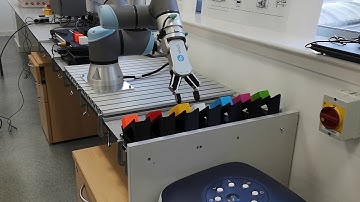 Universal robot ur5e colour sorting