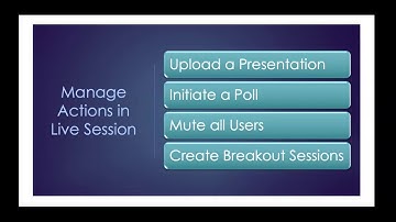 Virtual Classroom Moderator Guide: Manage Actions