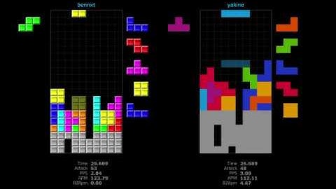Jstris 1v1 Highlights | bennxt vs yakine