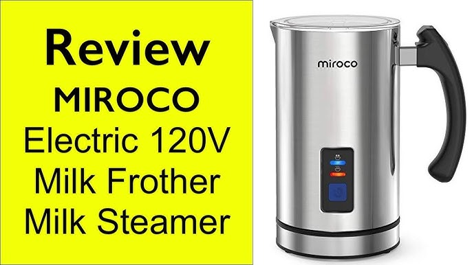 Milk Frother, Miroco Electric Milk Steamer Soft Foam Maker for Hot and Cold Milk  Froth