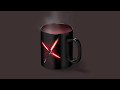 Magic mug animated mockup  starwars design