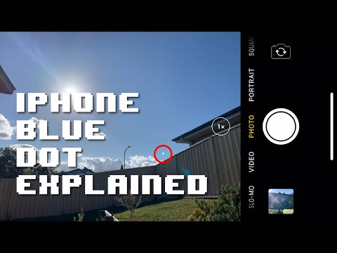 What is the small dot on the iPhone 12 camera?