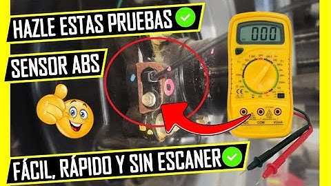 Como PROBAR Un SENSOR De RUEDA ABS Con Multímetro ✅3 PRUEBAS DEFINITIVAS Y Fáciles 🔥