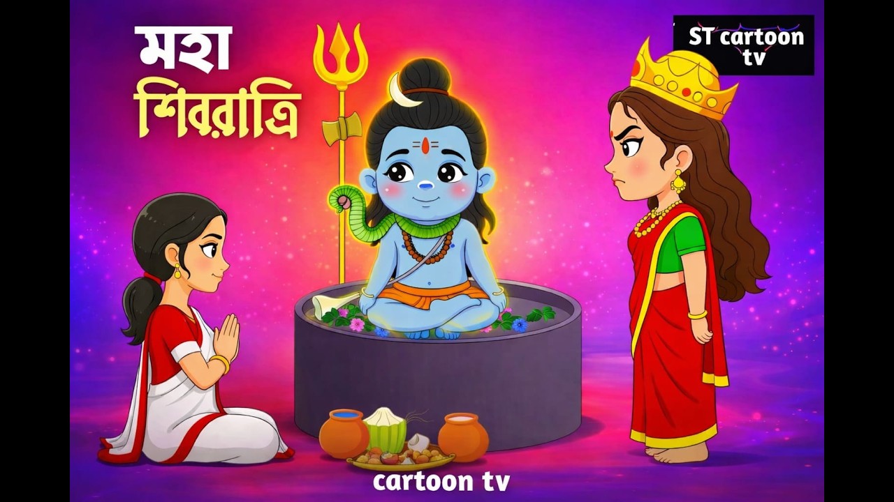 মহা শিবরাত্রি 🙏 ছোট্ট ভোলেনাথের অলৌকিক গল্প | Maha Shivratri Cartoon Story | ST Cartoon TV