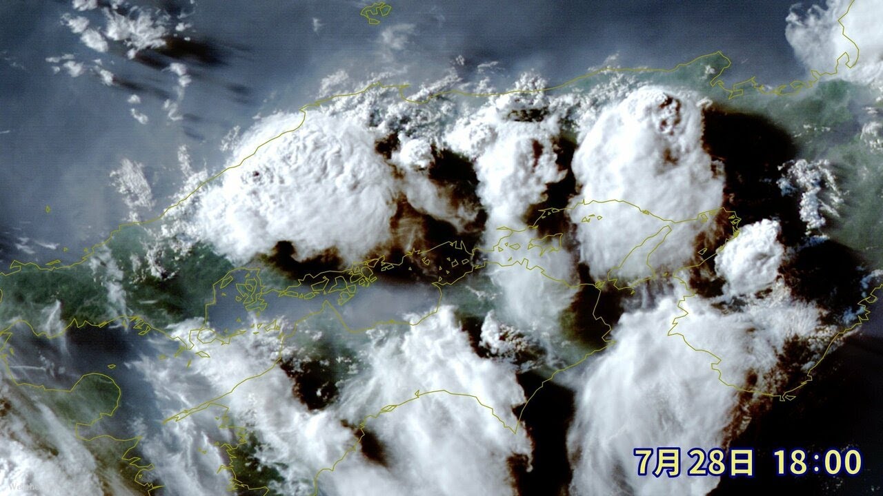 まるで沸騰するかのように…」 湧き上がる積乱雲 激しい雷雨もたらした