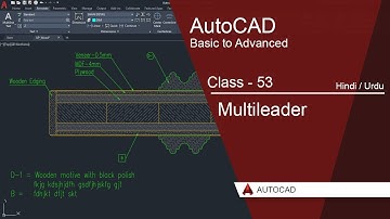 AutoCAD Class 53 – Creating Multileader Full Tutorial in Urdu & Hindi | AutoCAD Tips for Beginners