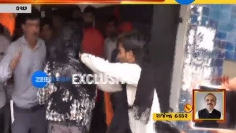 ABVP workers blacken incharge election chief