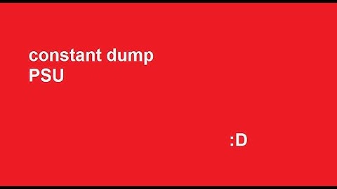 How to constant dump PSU (TUTORIAL)