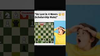 “Impossible 4-Move Checkmate! Can He Survive? 😳♟️” #shorts #chessmove #challenge