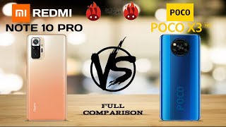 Redmi Note 10 Pro contre Poco X3 NFC | Comparaison complète des spécifications