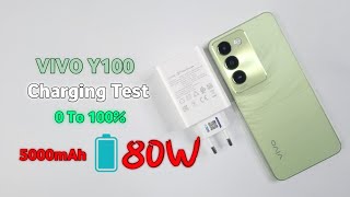 Vivo Y100 4G Charging Test ⚡🔋| 80Watt, 5000mAh | 0 To 100%