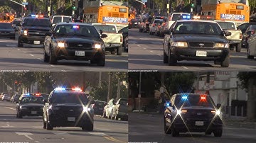 LAPD/LASD UNITS RESPONDING CODE 3 