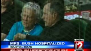 Former First Lady, Barbara Bush, Hospitalized in Houston