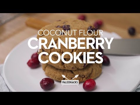 Coconut Flour Cranberry Cookies