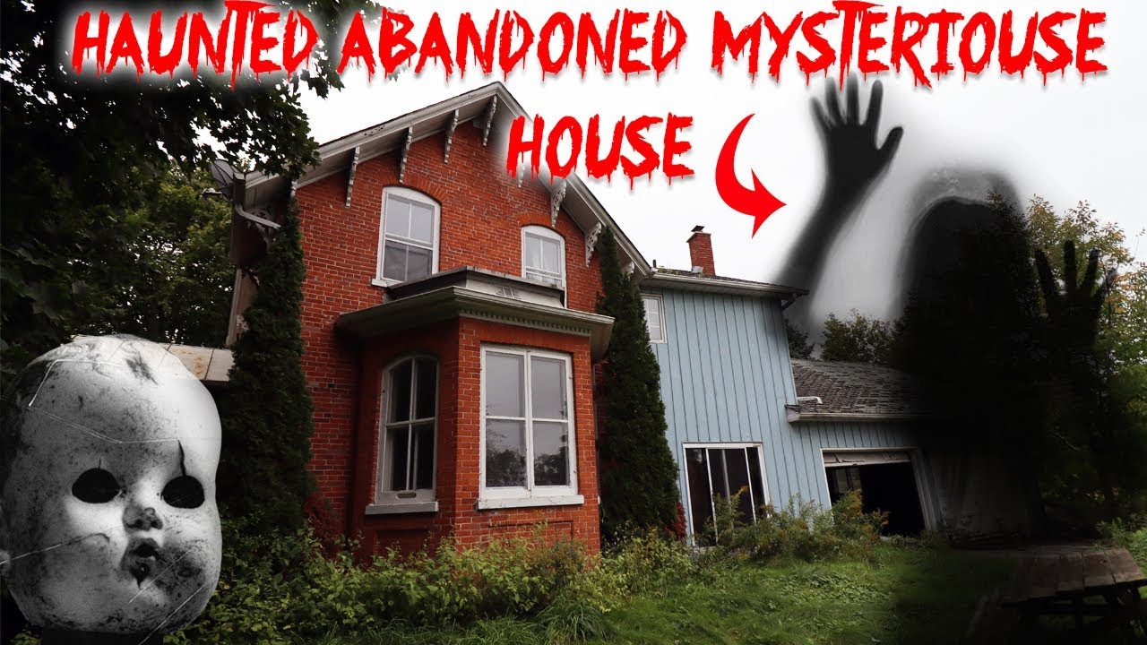 HAUNTED ABANDONED MYSTERIOUS HOUSE IN THE WOODS // SCARY